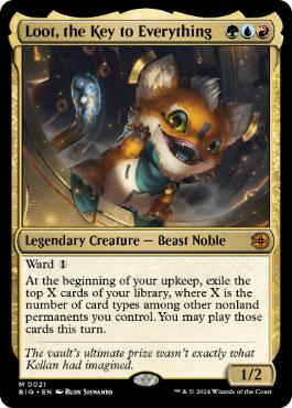 [021]【EN】【FOIL】全ての鍵、おたから/Loot, the Key to Everything【BIG】[M][多色]