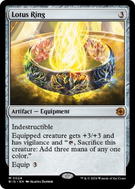 [024]【EN】【FOIL】睡蓮の指輪/Lotus Ring【BIG】[M][茶]