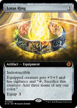 [089]【EN】【FOIL】■拡張アート■睡蓮の指輪/Lotus Ring【BIG】[M][茶]