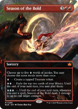 [285]【EN】【FOIL】■ボーダーレス■勇者の季節/Season of the Bold【BLB】[M][赤]