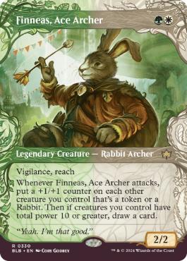[330]【EN】【FOIL】■ショーケース■腕利きの射手、フィニアス/Finneas, Ace Archer【BLB】[R][多色]