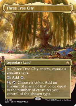 [337]【EN】【FOIL】■ボーダーレス■三本木市/Three Tree City【BLB】[R][土地]