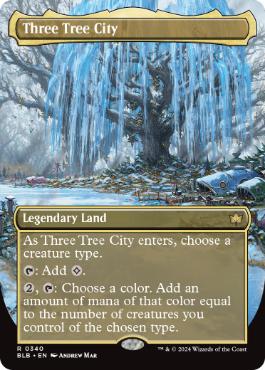 [340]【EN】【FOIL】■ボーダーレス■三本木市/Three Tree City【BLB】[R][土地]