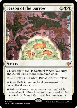 [029]【EN】【FOIL】巣ごもりの季節/Season of the Burrow【BLB】[M][白]