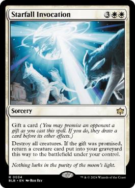 [034]【EN】【FOIL】落星の祈祷/Starfall Invocation【BLB】[R][白]