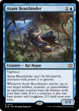 [041]【EN】【FOIL】群青の獣縛り/Azure Beastbinder【BLB】[R][青]