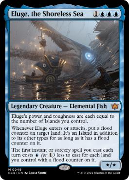 [049]【EN】【FOIL】岸無き海、エルージュ/Eluge, the Shoreless Sea【BLB】[M][青]