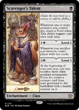 [111]【EN】【FOIL】清掃人の才能/Scavenger's Talent【BLB】[R][黒]