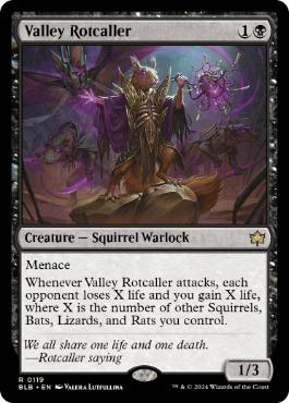 [119]【EN】【FOIL】渓間の腐敗呼び/Valley Rotcaller【BLB】[R][黒]