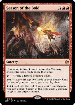 [152]【EN】【FOIL】勇者の季節/Season of the Bold【BLB】[M][赤]