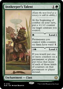 [180]【EN】【FOIL】亭主の才能/Innkeeper's Talent【BLB】[R][緑]