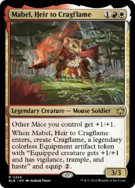 [224]【EN】【FOIL】岩山炎の後継者、メイブル/Mabel, Heir to Cragflame【BLB】[R][多色]