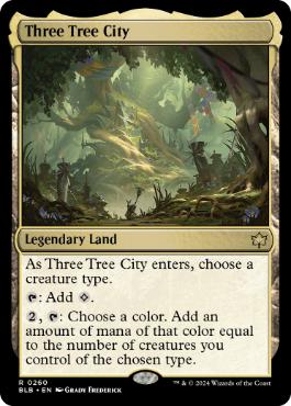 [260]【EN】【FOIL】三本木市/Three Tree City【BLB】[R][土地]