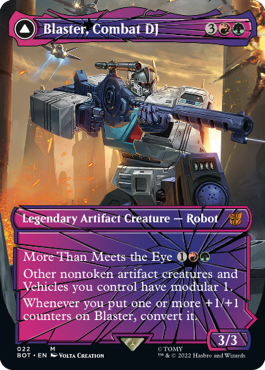 [022]【EN】【FOIL】■シャッタード・グラス■戦闘DJ、ブラスター/Blaster, Combat DJ【BOT】[M][多色]
