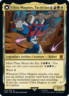 [015]【EN】【FOIL】戦術家、ウルトラマグナス/Ultra Magnus, Tactician【BOT】[M][多色]
