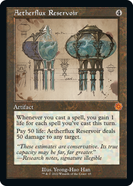 [065]【EN】■設計図■霊気貯蔵器/Aetherflux Reservoir【BRR】[M][茶]
