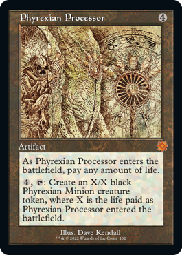 [102]【EN】■設計図■ファイレクシアの処理装置/Phyrexian Processor【BRR】[M][茶]