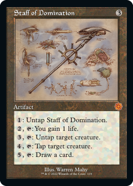 [119]【EN】■設計図■威圧の杖/Staff of Domination【BRR】[M][茶]