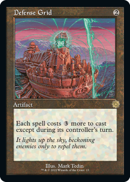 [013]【EN】【FOIL】■旧枠■防御の光網/Defense Grid【BRR】[R][茶]