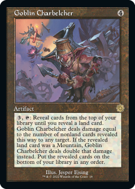 [018]【EN】【FOIL】■旧枠■ゴブリンの放火砲/Goblin Charbelcher【BRR】[R][茶]