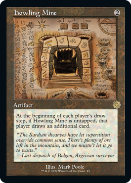 [083]【EN】【FOIL】■設計図■吠えたける鉱山/Howling Mine【BRR】[R][茶]