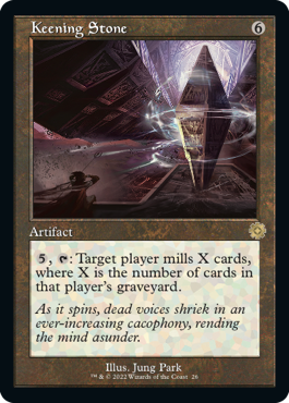 [026]【EN】【FOIL】■旧枠■号泣の石/Keening Stone【BRR】[R][茶]
