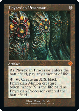 [039]【EN】【FOIL】■旧枠■ファイレクシアの処理装置/Phyrexian Processor【BRR】[M][茶]