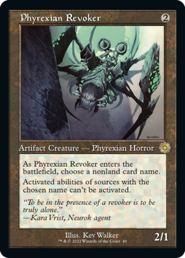 [040]【EN】【FOIL】■旧枠■ファイレクシアの破棄者/Phyrexian Revoker【BRR】[R][茶]