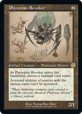[103]【EN】【FOIL】■設計図■ファイレクシアの破棄者/Phyrexian Revoker【BRR】[R][茶]