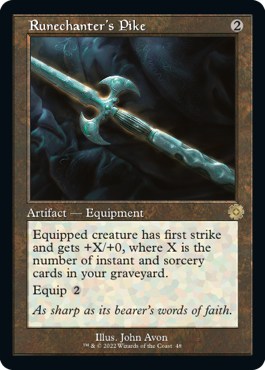 [048]【EN】【FOIL】■旧枠■ルーン唱えの長槍/Runechanter's Pike【BRR】[R][茶]