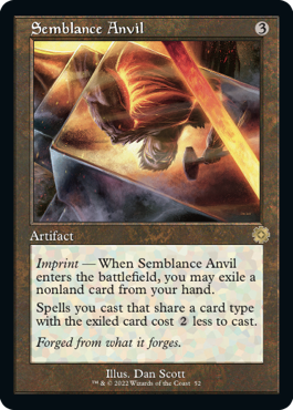 [052]【EN】【FOIL】■旧枠■類似の金床/Semblance Anvil【BRR】[R][茶]