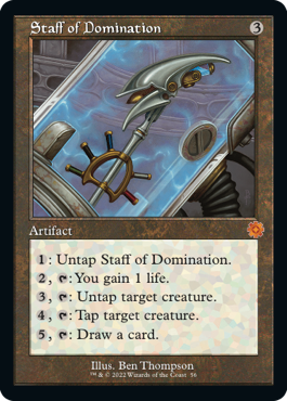 [056]【EN】【FOIL】■旧枠■威圧の杖/Staff of Domination【BRR】[M][茶]