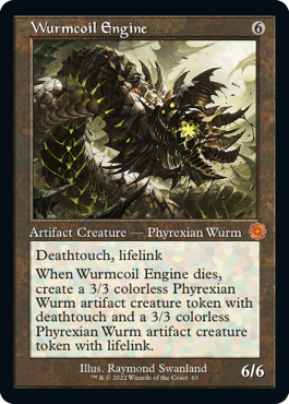 [063]【EN】【FOIL】■旧枠■ワームとぐろエンジン/Wurmcoil Engine【BRR】[M][茶]