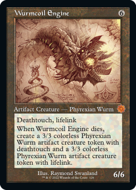 [126]【EN】【FOIL】■設計図■ワームとぐろエンジン/Wurmcoil Engine【BRR】[M][茶]