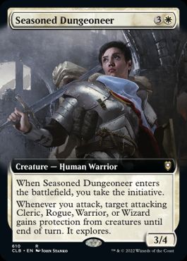 [610]【EN】■拡張アート■練達の地下探検家/Seasoned Dungeoneer【CLB】[R][白]