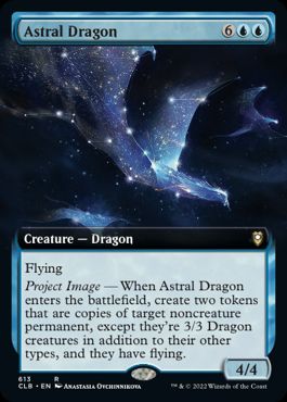 [613]【EN】■拡張アート■アストラル・ドラゴン/Astral Dragon【CLB】[R][青]
