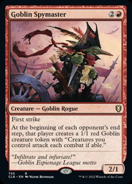 [795]【EN】ゴブリンの密偵長/Goblin Spymaster【CLB】[R][赤]