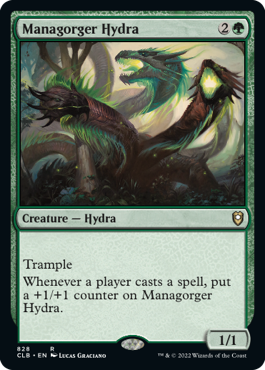 [828]【EN】マナ喰らいのハイドラ/Managorger Hydra【CLB】[R][緑]