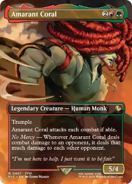 [457]【EN】【FOIL】■ボーダーレス■裏稼業の男、サラマンダー/Amarant Coral【FIC】[R][多色]