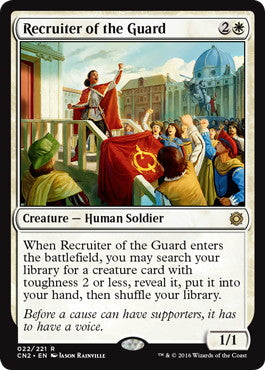 [022]【EN】【FOIL】護衛募集員/Recruiter of the Guard【CN2】[R][白]
