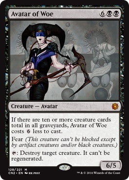 [128]【EN】【FOIL】悲哀の化身/Avatar of Woe【CN2】[M][黒]