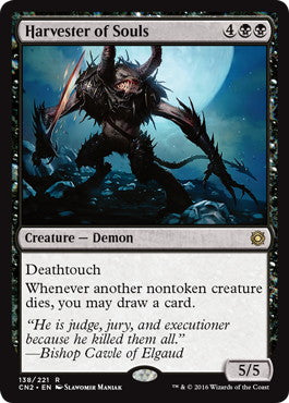 [138]【EN】【FOIL】魂の収穫者/Harvester of Souls【CN2】[R][黒]