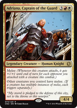 [073]【EN】【FOIL】護衛隊長、アドリアナ/Adriana, Captain of the Guard【CN2】[R][多色]