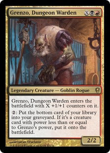 [047]【EN】【FOIL】地下牢の管理人、グレンゾ/Grenzo, Dungeon Warden【CNS】[R][多色]