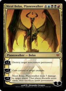 [120]【EN】プレインズウォーカー、ニコル・ボーラス/Nicol Bolas, Planeswalker【CON】[M][多色]