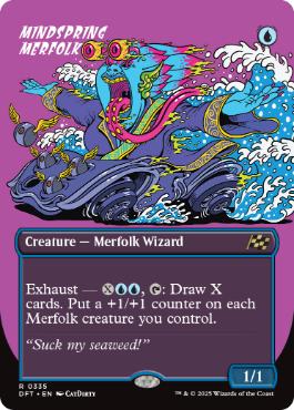 [335]【EN】■ボーダーレス■思考の泉のマーフォーク/Mindspring Merfolk【DFT】[R][青]