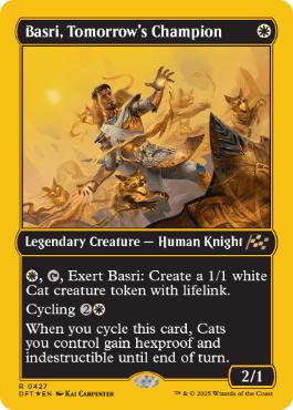 [427]【EN】【ファーストプレイスFOIL】未来の優勝者、バスリ/Basri, Tomorrow's Champion【DFT】[R][白]