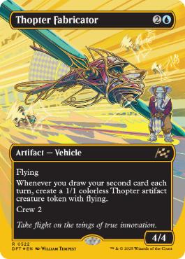 [522]【EN】【ファーストプレイスFOIL】■ボーダーレス■飛行機械の製造者/Thopter Fabricator【DFT】[R][青]