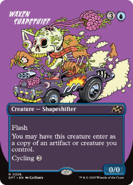 [336]【EN】【FOIL】■ボーダーレス■蝋の姿泥棒/Waxen Shapethief【DFT】[R][青]