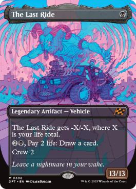 [308]【EN】【FOIL】■ボーダーレス■死の車/The Last Ride【DFT】[M][黒]